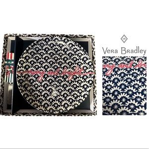 VERA BRADLEY HOLIDAY PLATE AND SPREADER